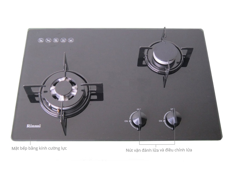 Thông số kỹ thuật Bếp gas âm Rinnai RVB-6SDQ(B)